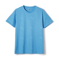 PUMA メンズ ジャガードクルーネックシャツ(ブルー-M)