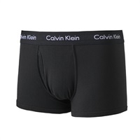 Calvin Klein メンズ ベーシック モダンエッセンシャル ボクサー （前開き）(ブラック-S)