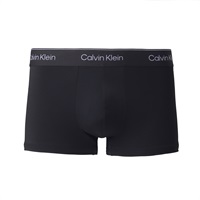 Calvin Klein メンズ ローライズボクサー(前閉じ) MODERN COTTON PERFORMANCE(ブラック-S)