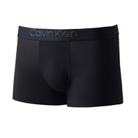 Calvin Klein メンズ CK Black RAW CUT RECYCLED ローライズボクサー（前閉じ）(ブラック-S)