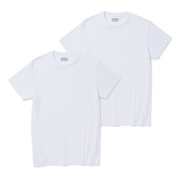JOCKEY メンズ 同色2枚組 クルーネック半袖Tシャツ(ホワイト-M)