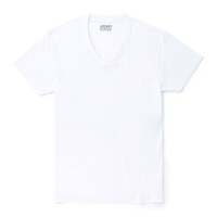JOCKEY 1P V首半袖Tシャツ(ホワイト-M)