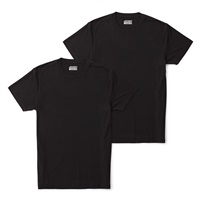 JOCKEY メンズ 同色2枚組 クルーネック半袖Tシャツ(ブラック-M)