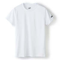 PUMA ボーイズ DRY クルーネックシャツ(ホワイト-140)