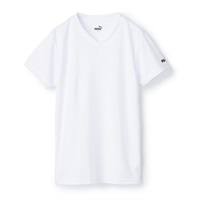 PUMA ボーイズ DRY Vネックシャツ(ホワイト-140)