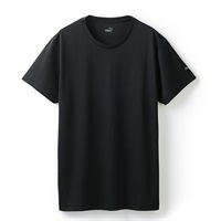 PUMA メンズ DRYハニカム クルーネックシャツ(ブラック-M)