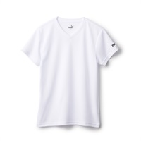PUMA ボーイズ DRY Vネックシャツ(ホワイト-140)
