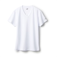 PUMA メンズ DRY ハニカム Vネックシャツ(ホワイト-M)