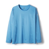 PUMA メンズ ジャガードクルーネックシャツ(ブルー-M)