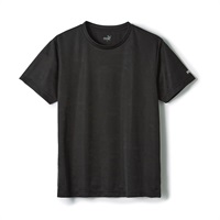 PUMA メンズ ランダムロゴジャガードクルーネックシャツ(ブラック-M)
