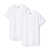 PUMA 2枚組クルーネックシャツ(ホワイト-140)
