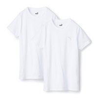 PUMA 2枚組クルーネックシャツ(ホワイト-140)