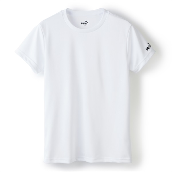 PUMA ボーイズ DRY クルーネックシャツ(ホワイト-150)