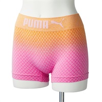 PUMA レディース 成型グラデーション 1分丈ボクサー(ピンク-M)