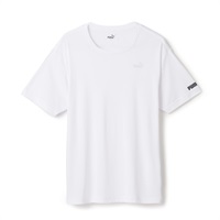PUMA メンズ 接触冷感 クルーネックシャツ(ホワイト-M)