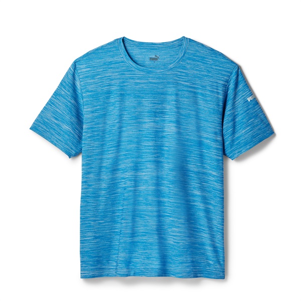 PUMA メンズ メランジ クルーネックシャツ(ブルー-LL)