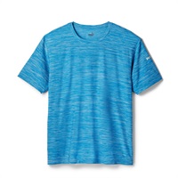 PUMA メンズ メランジ クルーネックシャツ(ブルー-M)
