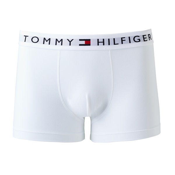 Tommy Hilfiger メンズ THオリジナル コットンボクサー（前閉じ）(ホワイト-S)